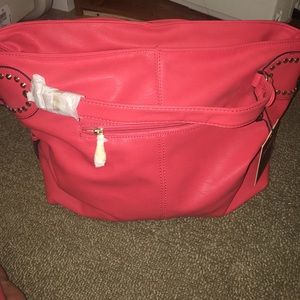 Deep peach duffle bag/purse