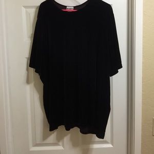 Velvet short sleeve top