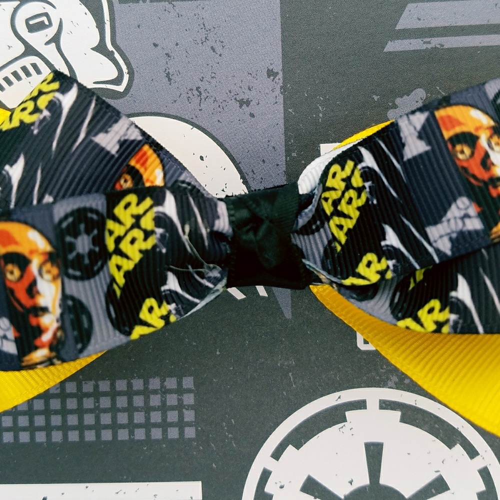 C-3PO Star Wars Theme Hair Bow