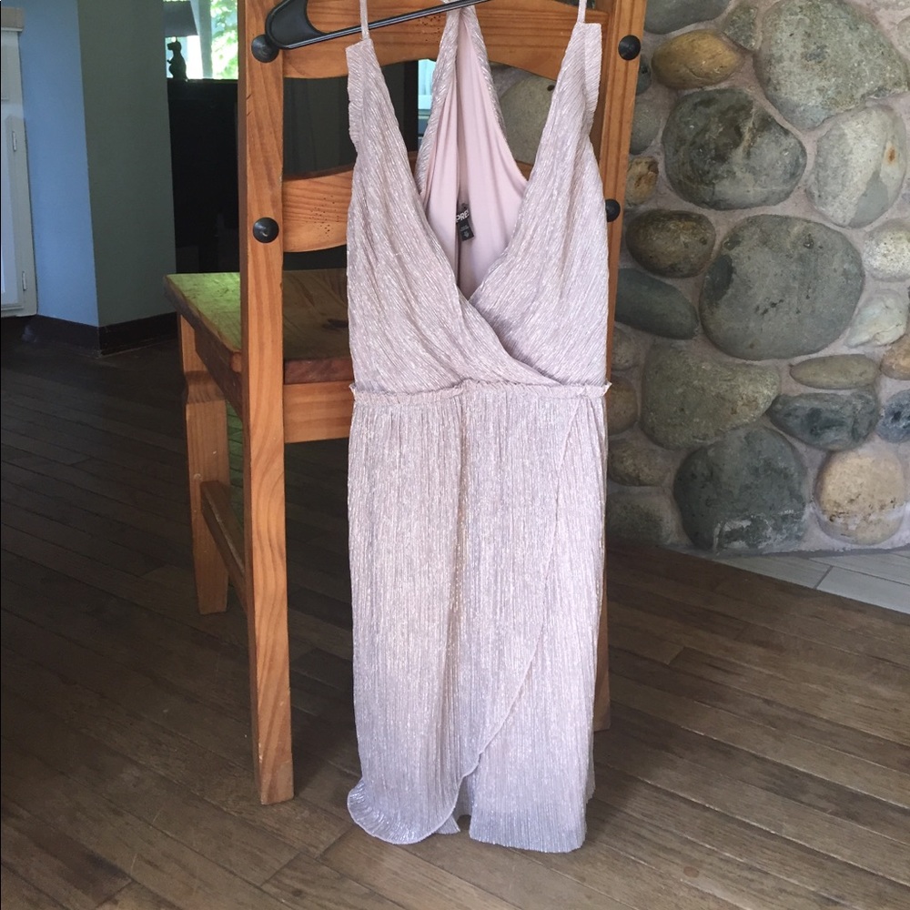 Blush colored sparkle Express dress