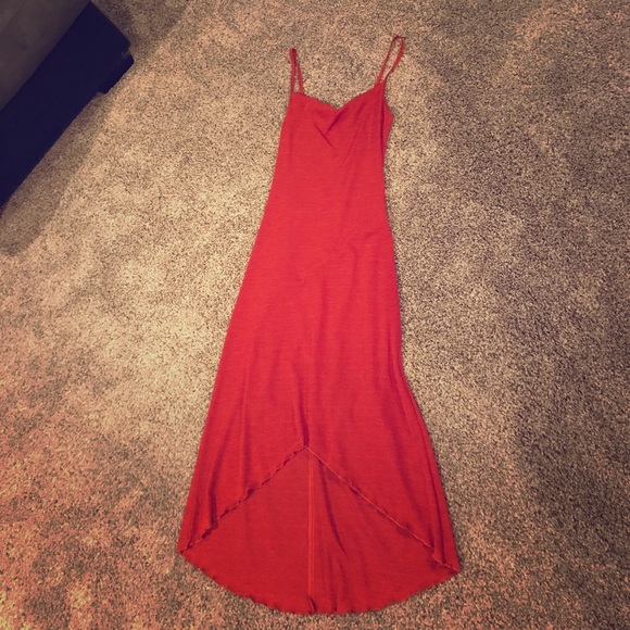 Charlotte Russe Dresses & Skirts - Sexy red dress with hi front long back.