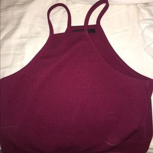 Forever 21 maroon crop top