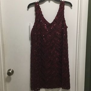 B.B. Dakota chevron sequin mini dress NWT