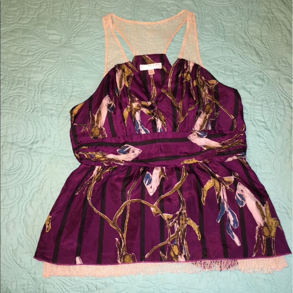 💜100% SILK  - KENAR  BLOUSE💜