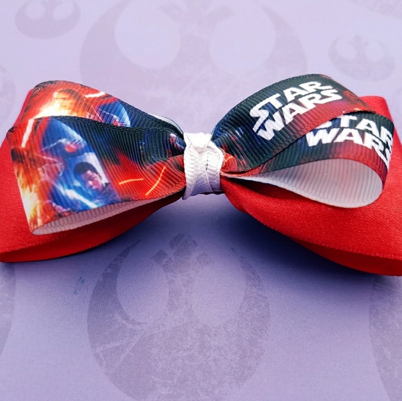 Star Wars the Force Awakens theme hair bow - Picture 1 of 3