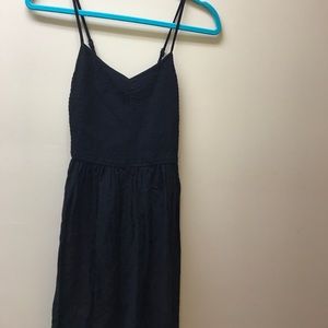 Black spaghetti strap dress