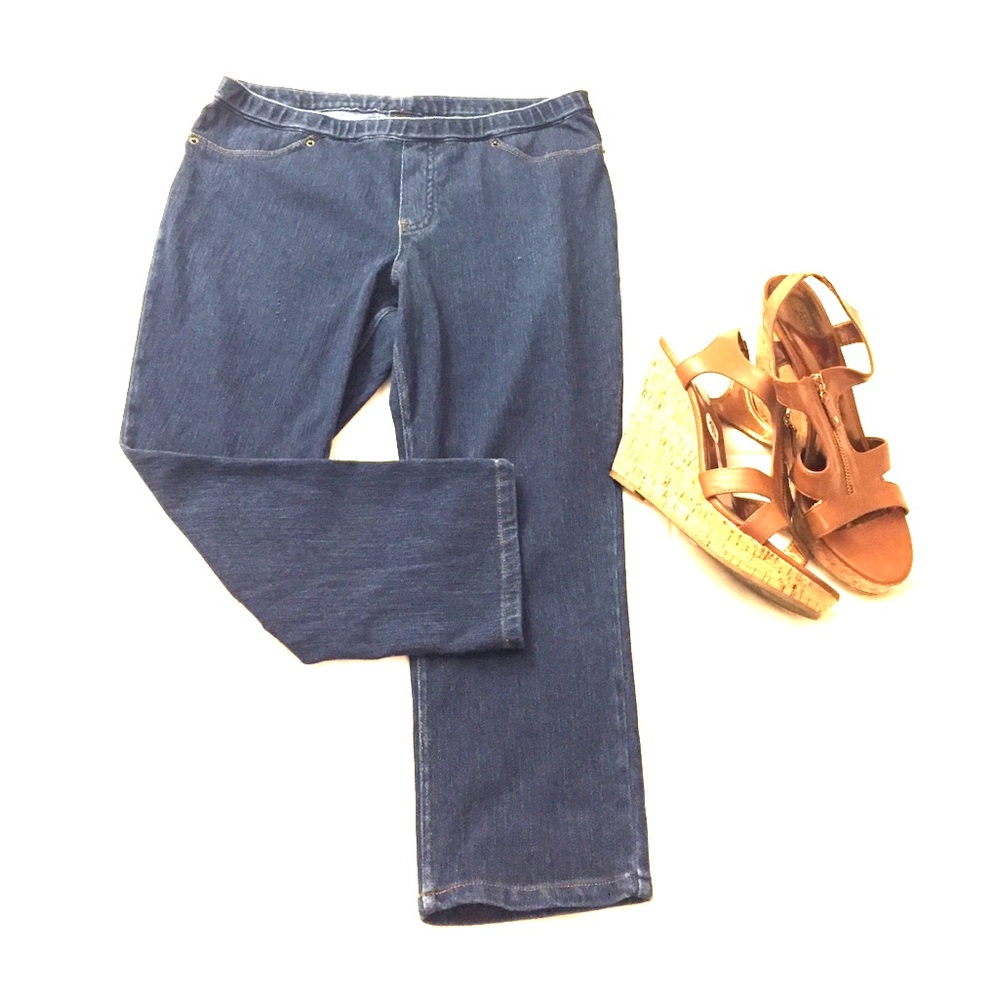 June & Daisy Capri Jean leggings size 10