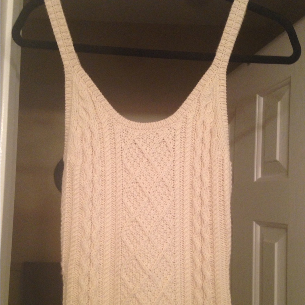 Basic necessity - cream sweater tank Express, XS