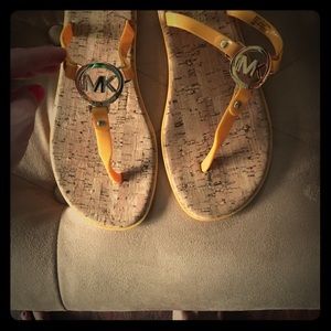 Yellow Michael Kors sandals