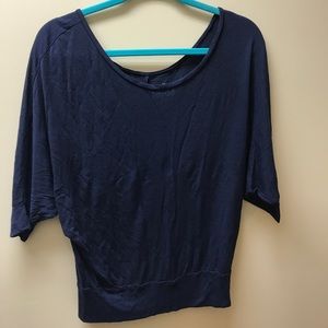 Navy and black midi tops