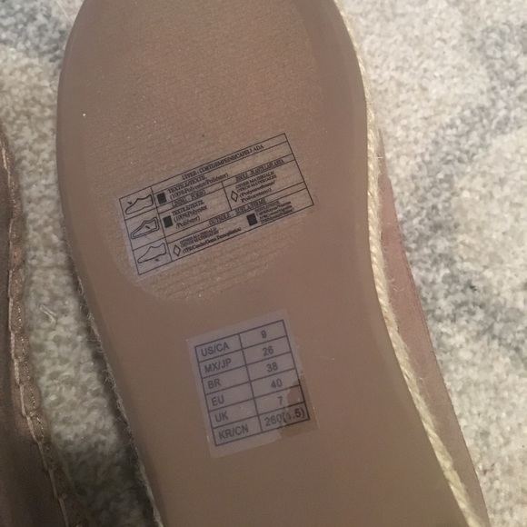 Forever 21 tan suede flats; never worn before - Picture 3 of 3