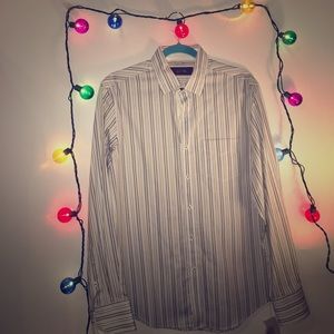 Striped button up dress shirt!