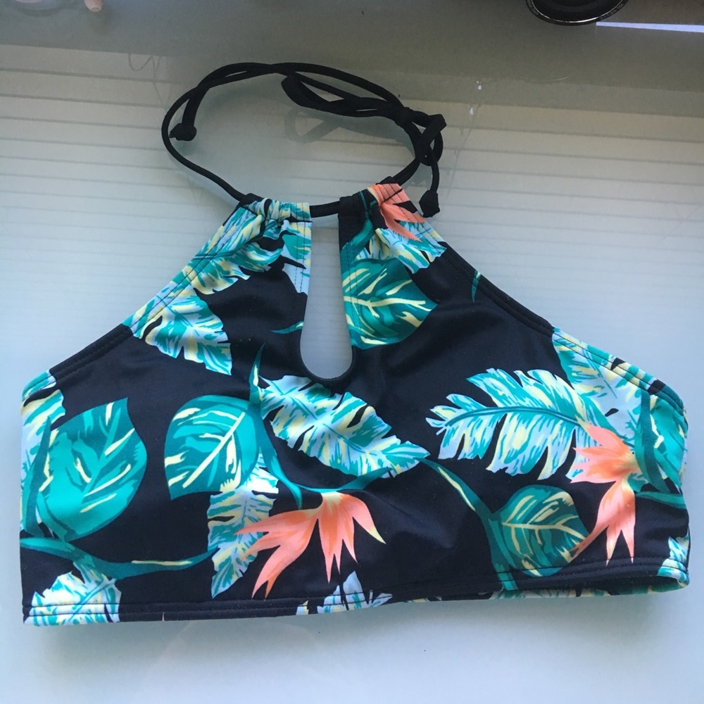 ROXY tropical high neck top M