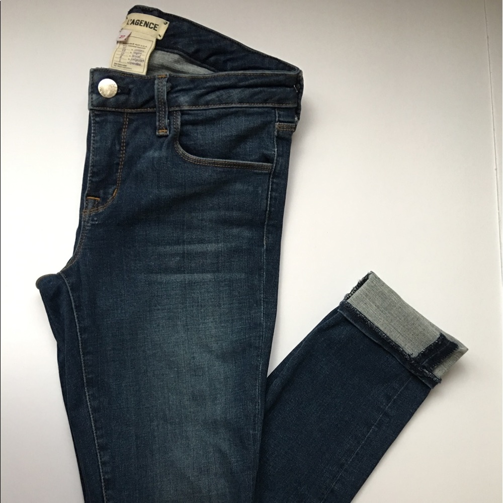 L'AGENCE Chantel LR Dark Vintage Skinny Jean Sz 27
