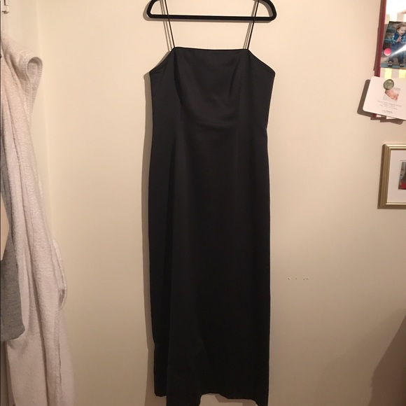 Alex Dresses & Skirts - Alex Black A-Line Satin Gown