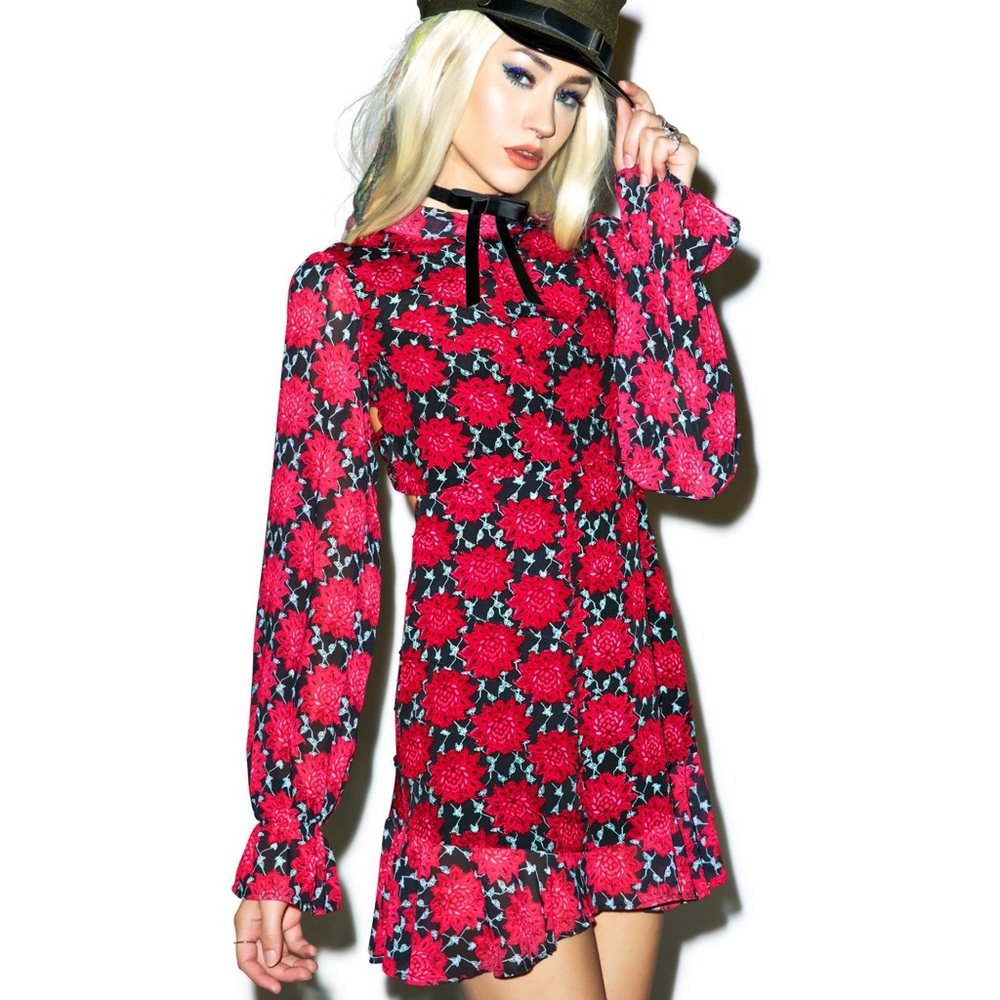 Authentic For Love and lemons clover mini dress