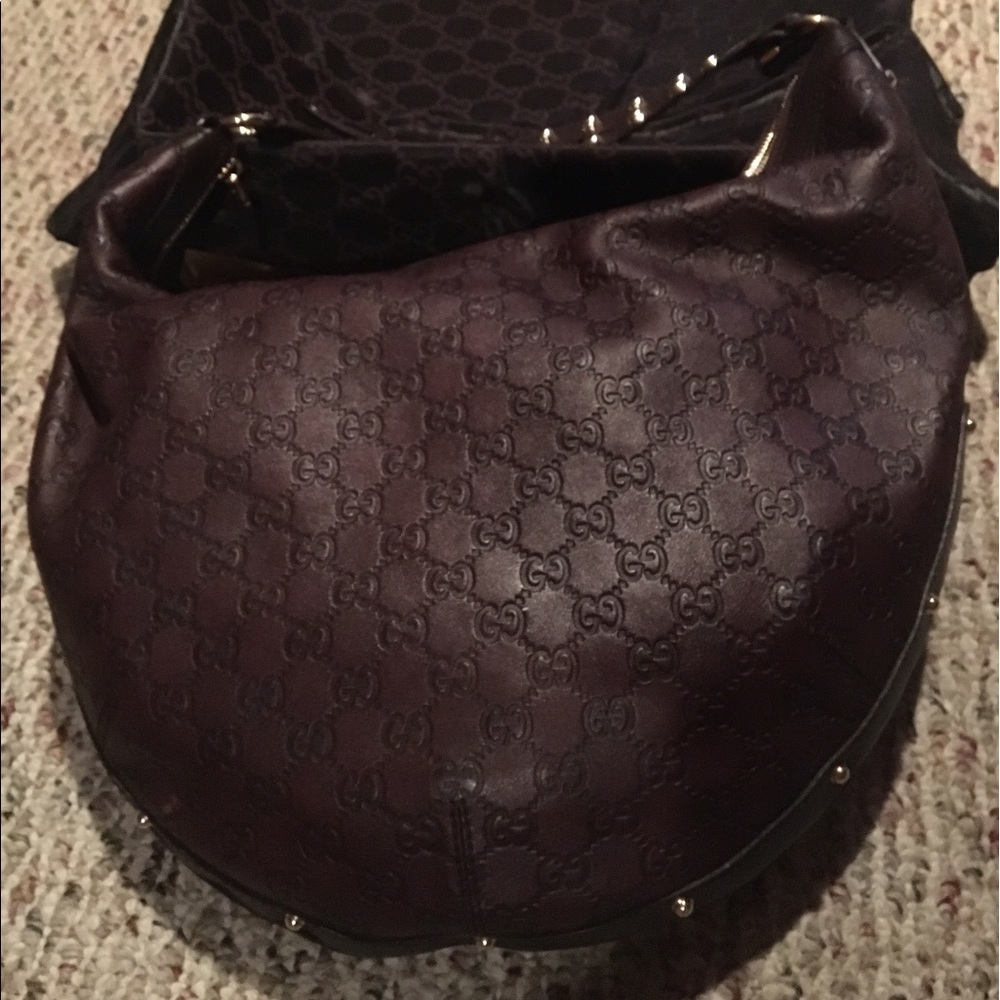 Gucci Leather Authentic Large Hobo Bag