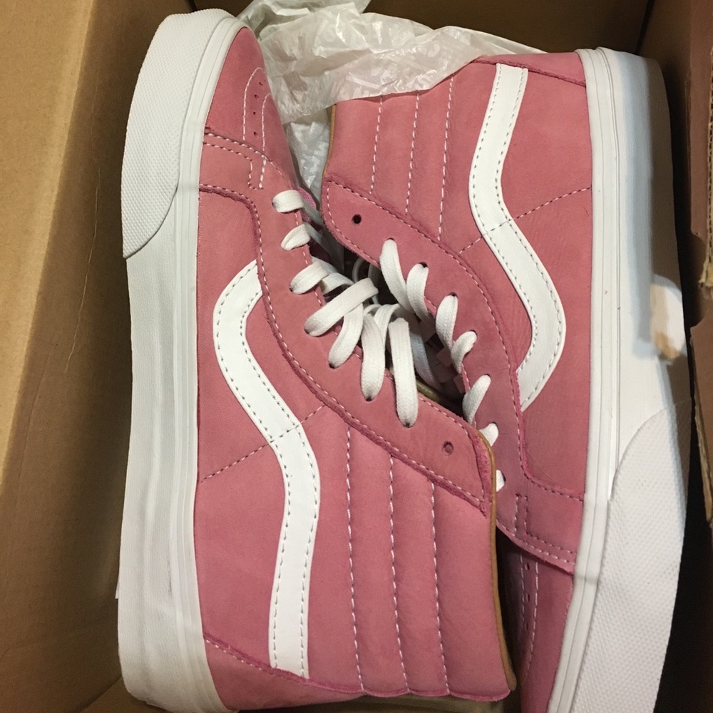 Pink butter soft sk8 hi Vans - women's 7.5