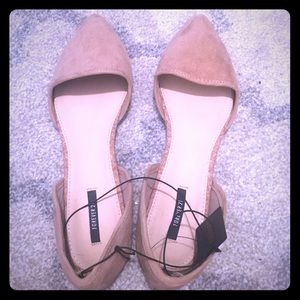 Forever 21 nude suede flats