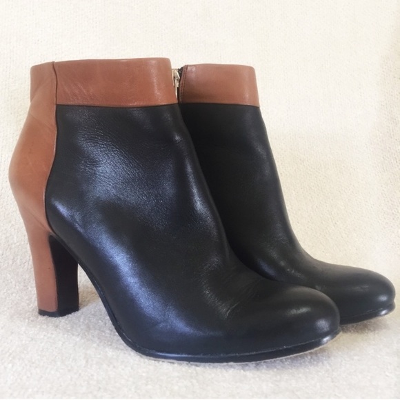 color block booties