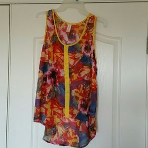 No Boundaries sleeveless tank blouse, size Jr L