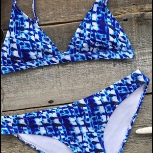 Cupshe Deepwater Ocean Bikini Set