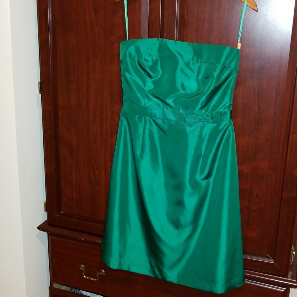Emerald tafetta women's dress