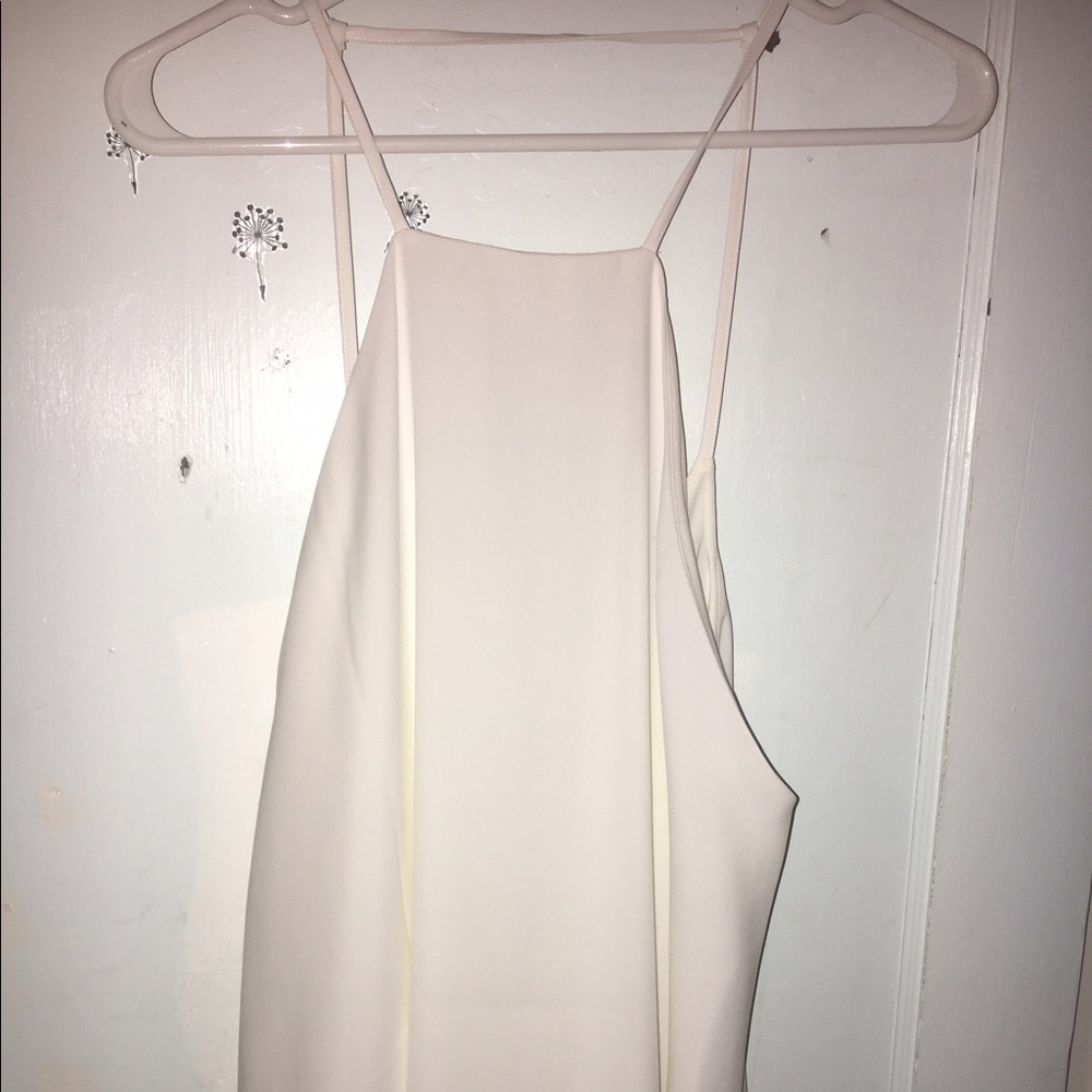 White Mini Tank Top Dress