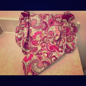 Vera Bradley shoulder bag with matching wallet