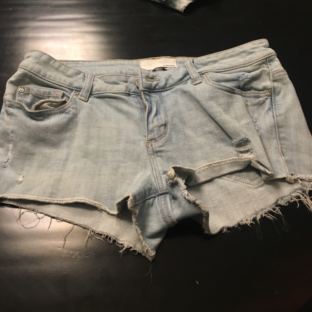 Blue jean shorts