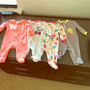 Adorable baby girl pajamas