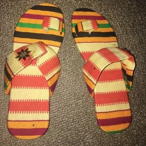 Authentic kente royal slippers