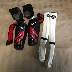 Soccer socks and guards