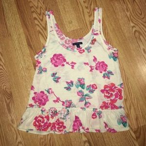 American Eagle Floral Tank Top Size: M