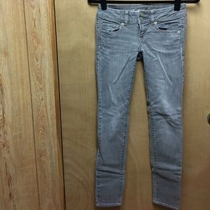 American Eagle gray jeans