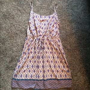 Drawstring waist dress