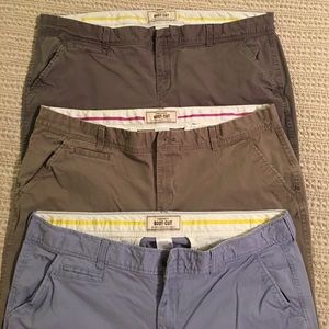 3 pair Old Navy Khakis