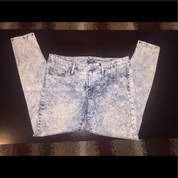 Mossimo Black Denim - 🎉Size 14 Acid Wash Stretchy Skinny Jeans!🎉
