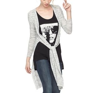 Size M Rock & Republic Tie Front Long Cardigan