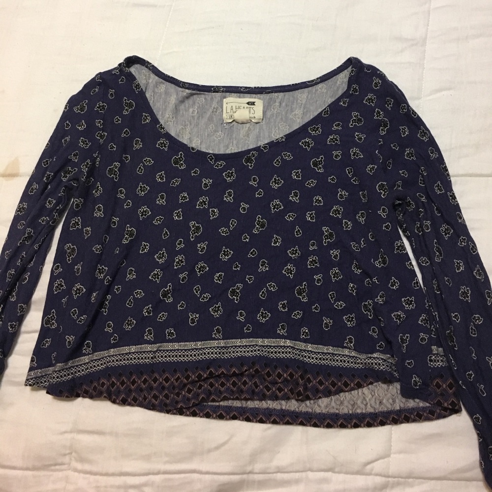 LA Hearts cropped shirt