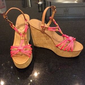 Coach cork wedges... NEVER WORN