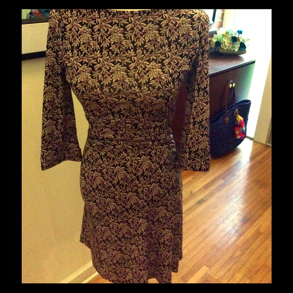 DVF Ruched Silk Dress