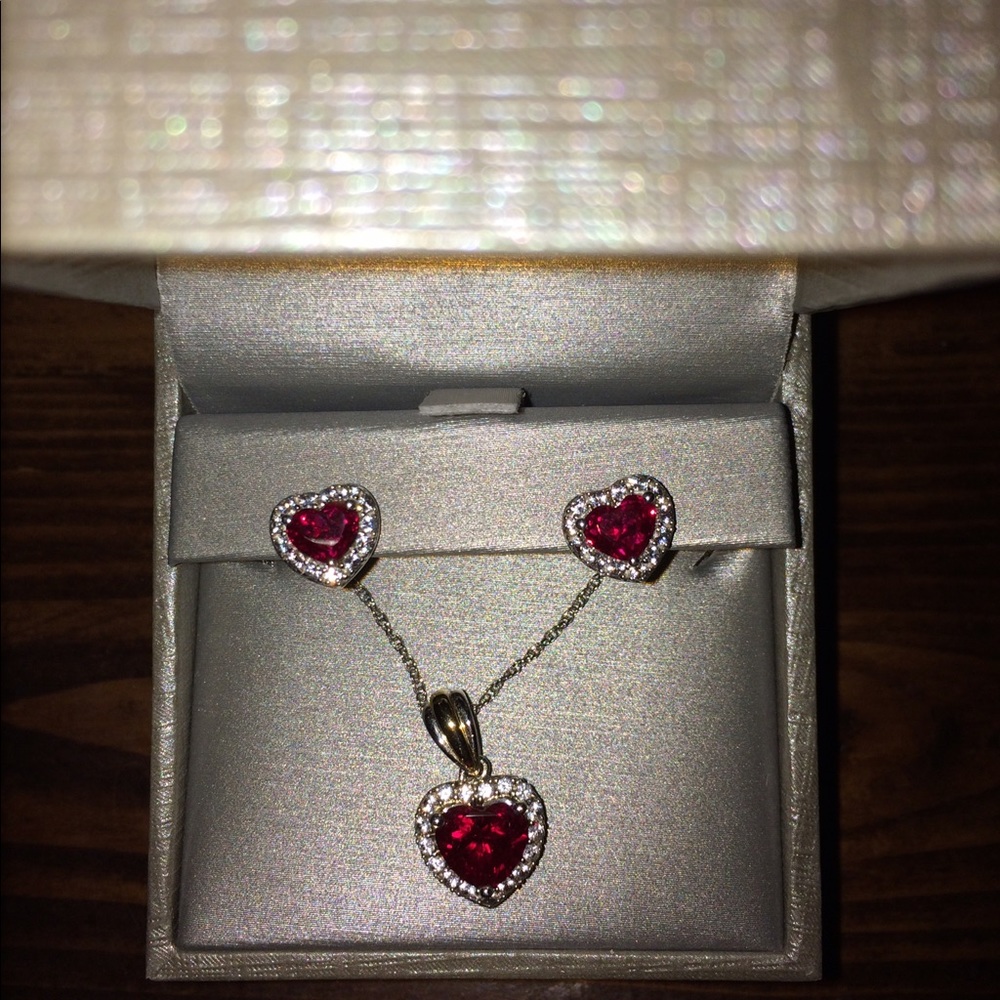 necklace and earring set from Zales