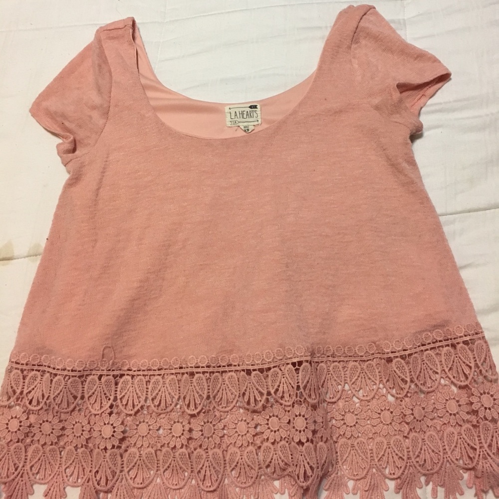 LA Hearts lace shirt
