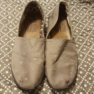 Skechers bobs tan rhinestones