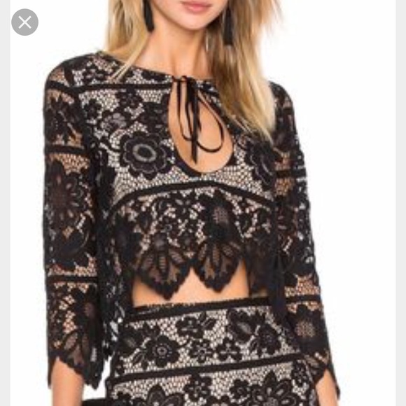 For Love and Lemons Dresses & Skirts - For love and lemons Gianna black lace set xs. Ne