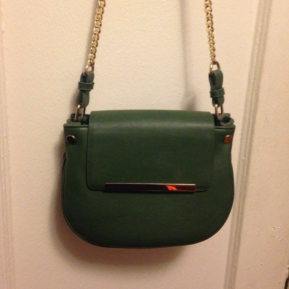 Green cross body bag