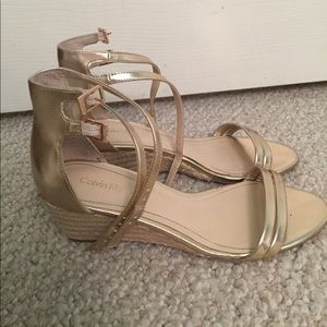 Calvin Klein Sandal Wedges Size 7.5