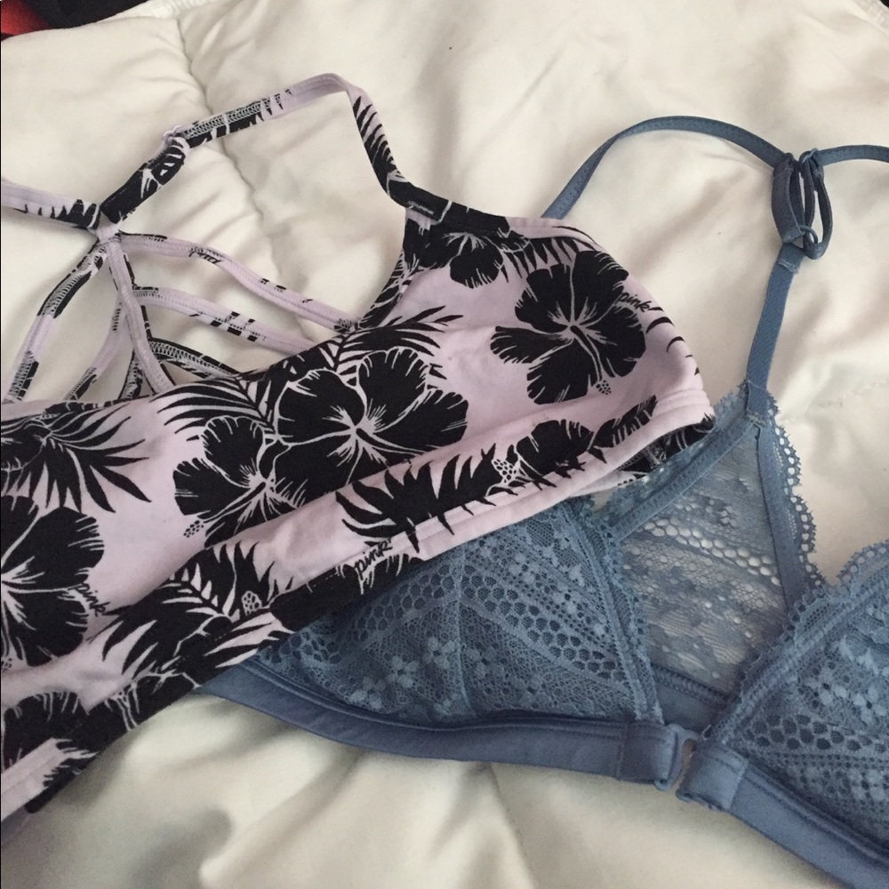VS & Pink bralettes.