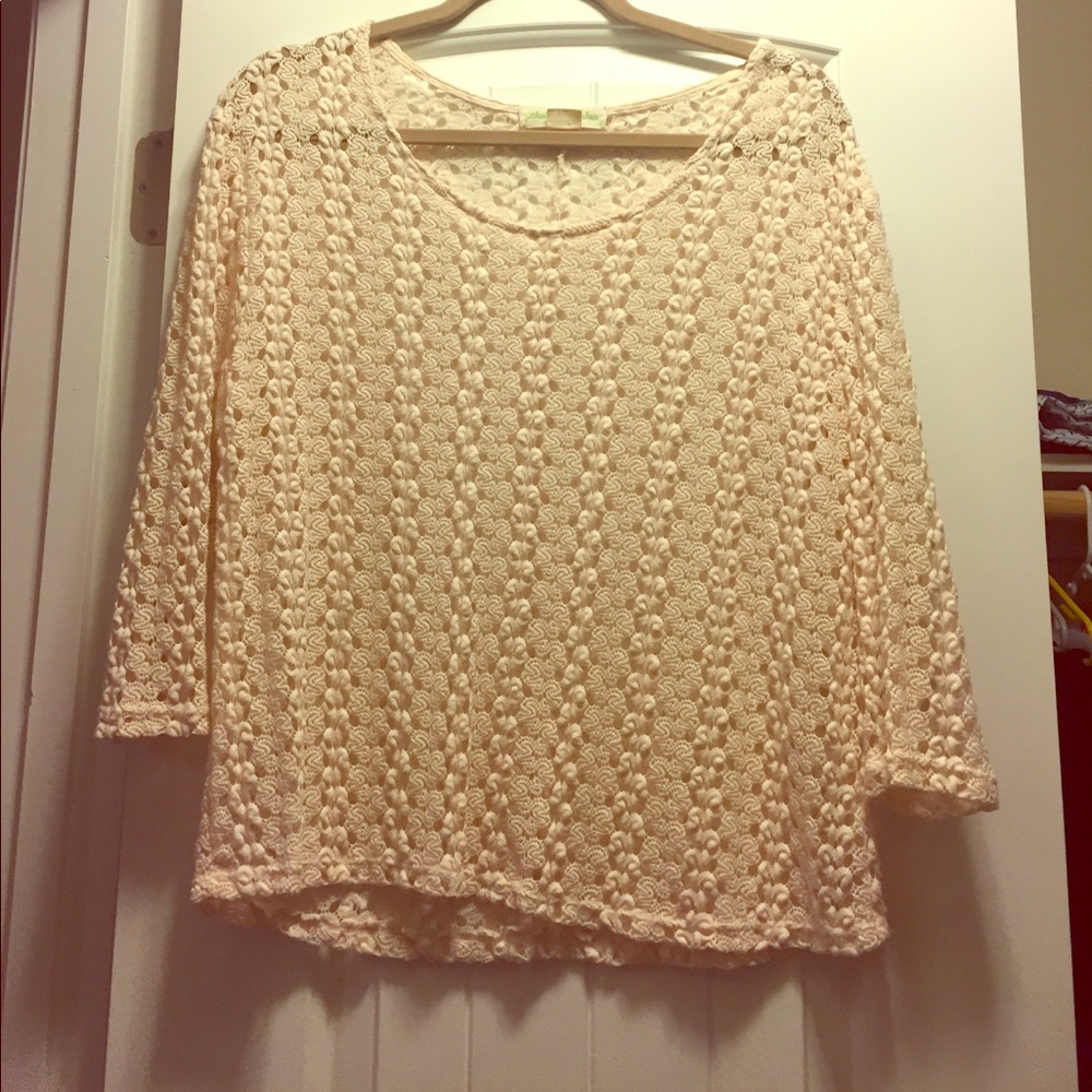 Woven ivory shirt